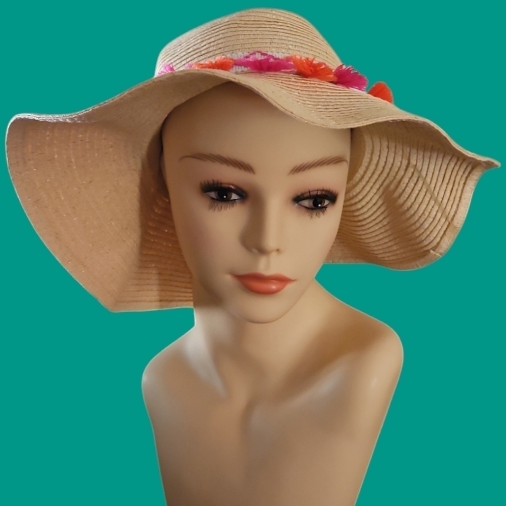 3/$30 TARGET Straw Tassel Floppy Summer Beach Festival Hat